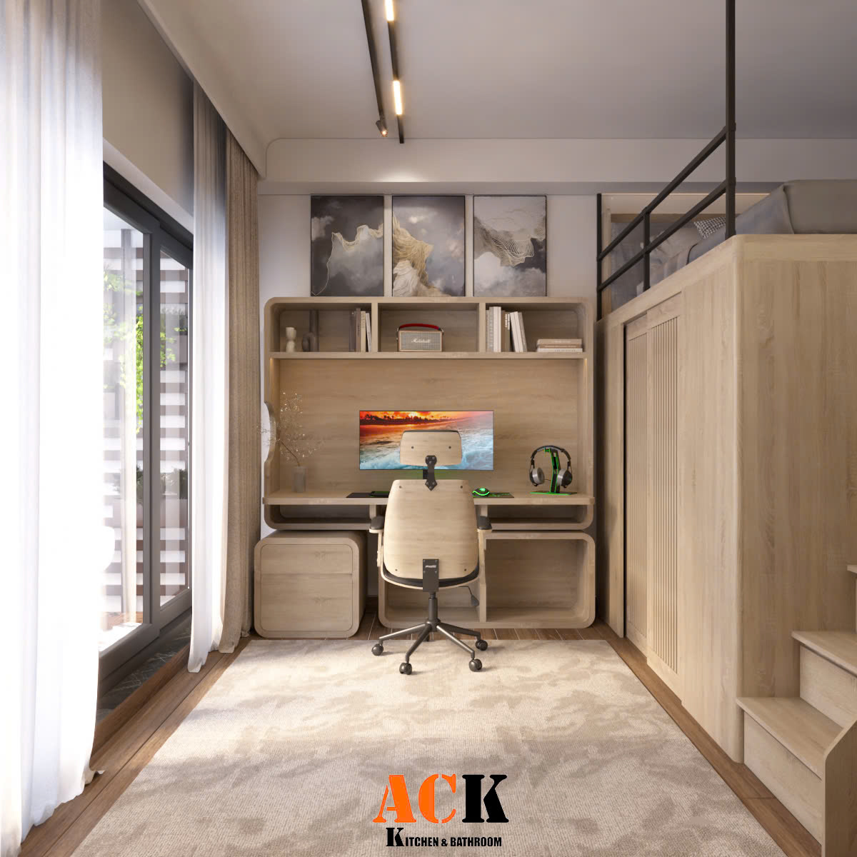 thiết kế thi công nội thất gỗ công nghiệp