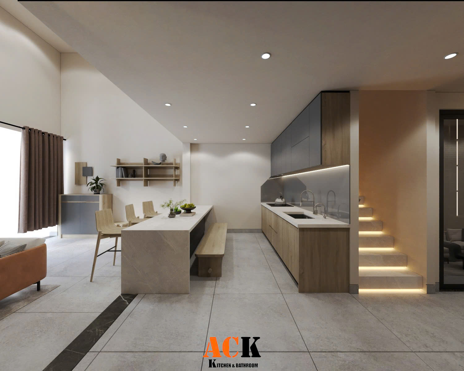 thiết kế thi công nội thất nhà phố