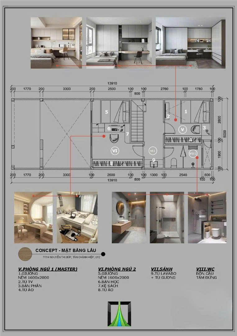 thiết kế thi công nội thất nhà phố